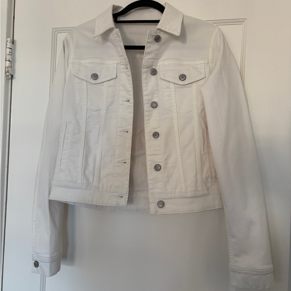 Women's Cream Denim Jacket